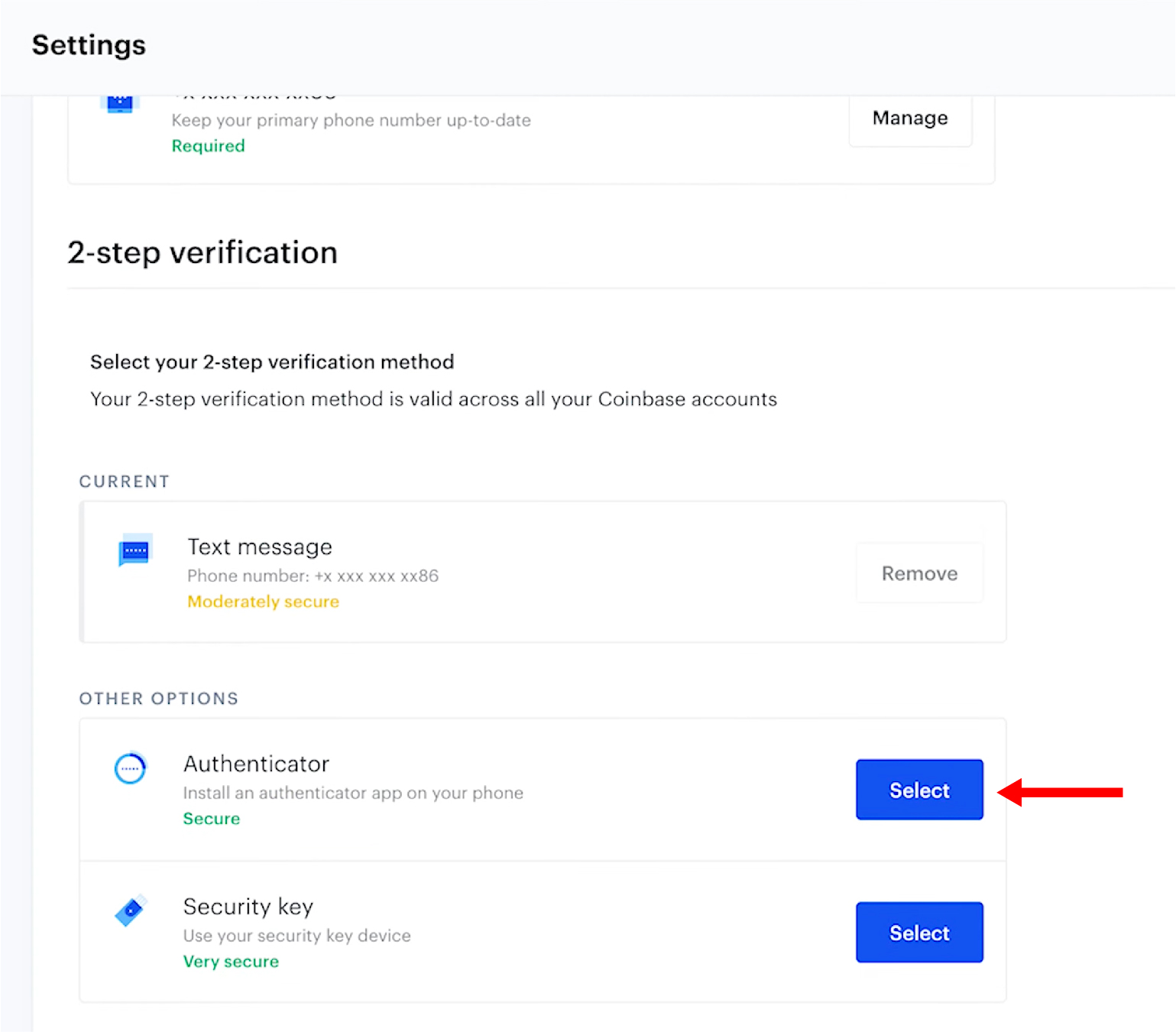 set up google authenticator for coinbase