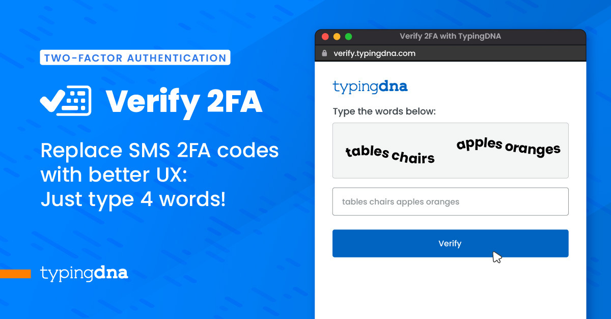 How to set up Facebook with TypingDNA Authenticator - TypingDNA